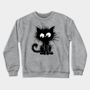 black cute kitten Crewneck Sweatshirt